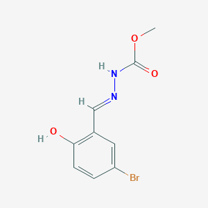 molecular formula C9H9BrN2O3 B1530916 methyl 2-[(E)-(5-bromo-2-hydroxyphenyl)methylidene]-1-hydrazinecarboxylate CAS No. 356101-71-8