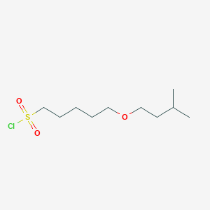 molecular formula C10H21ClO3S B15309191 5-(Isopentyloxy)pentane-1-sulfonyl chloride 