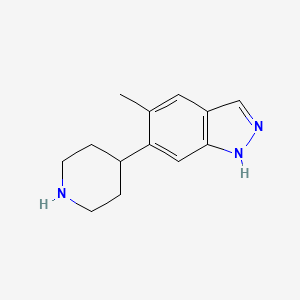 5-Methyl-6-(4-piperidinyl)-1H-indazole