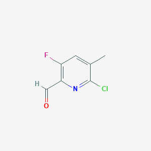 6-Chloro-3-fluoro-5-methylpyridine-2-carbaldehyde