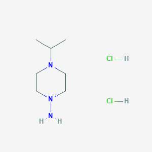 molecular formula C7H19Cl2N3 B15309217 4-(Propan-2-yl)piperazin-1-aminedihydrochloride 