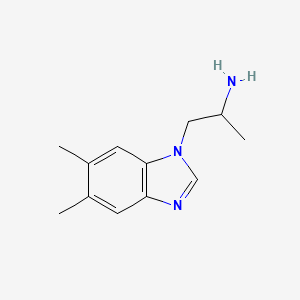 1-(5,6-Dimethyl-1H-1,3-benzodiazol-1-YL)propan-2-amine