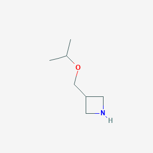 molecular formula C7H15NO B15309241 3-[(Propan-2-yloxy)methyl]azetidine 