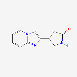 4-(Imidazo[1,2-a]pyridin-2-yl)pyrrolidin-2-one