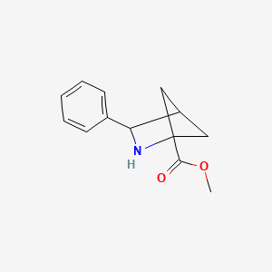 molecular formula C13H15NO2 B15309268 Methyl 3-phenyl-2-azabicyclo[2.1.1]hexane-1-carboxylate 