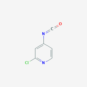 molecular formula C6H3ClN2O B15309275 2-Chloro-4-isocyanato-pyridine 