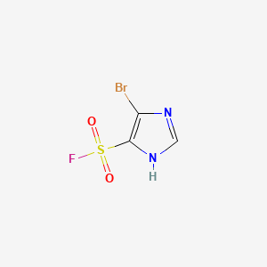 molecular formula C3H2BrFN2O2S B15309301 4-bromo-1H-imidazole-5-sulfonyl fluoride 