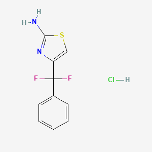 4-[Difluoro(phenyl)methyl]-1,3-thiazol-2-aminehydrochloride