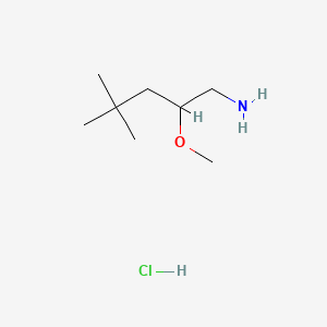 2-Methoxy-4,4-dimethylpentan-1-aminehydrochloride