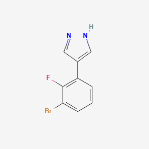 4-(3-bromo-2-fluorophenyl)-1H-pyrazole