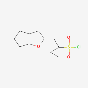 1-((Hexahydro-2H-cyclopenta[b]furan-2-yl)methyl)cyclopropane-1-sulfonyl chloride