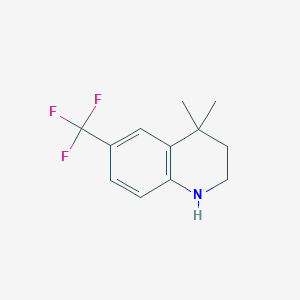 4,4-Dimethyl-6-(trifluoromethyl)-1,2,3,4-tetrahydroquinoline