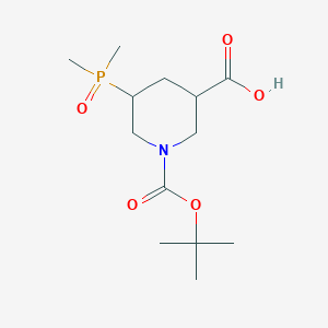 5-Dimethylphosphoryl-1-[(2-methylpropan-2-yl)oxycarbonyl]piperidine-3-carboxylic acid