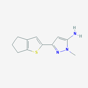 3-(5,6-Dihydro-4h-cyclopenta[b]thiophen-2-yl)-1-methyl-1h-pyrazol-5-amine