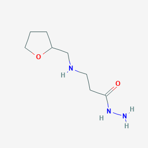 molecular formula C8H17N3O2 B1530945 3-[(Tetrahydro-2-furanylmethyl)amino]-propanohydrazide CAS No. 1040688-95-6
