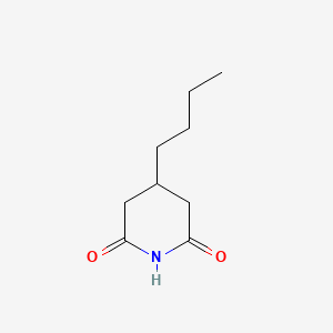 molecular formula C9H15NO2 B15309497 4-Butylpiperidine-2,6-dione 