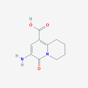 7-amino-6-oxo-2,3,4,6-tetrahydro-1H-quinolizine-9-carboxylicacid