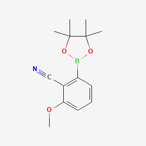 2-Methoxy-6-(4,4,5,5-tetramethyl-1,3,2-dioxaborolan-2-yl)benzonitrile