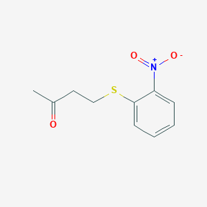 molecular formula C10H11NO3S B15309563 4-((2-Nitrophenyl)thio)butan-2-one 