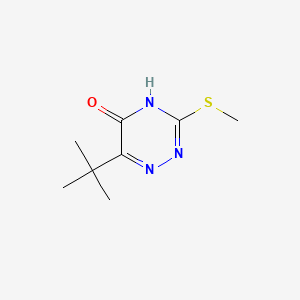 molecular formula C8H13N3OS B1530959 1,2,4-Triazin-5(2H)-one, 6-(1,1-dimethylethyl)-3-(methylthio)- CAS No. 35045-02-4