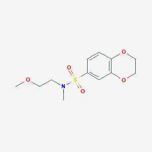 N-(2-methoxyethyl)-N-methyl-2,3-dihydro-1,4-benzodioxine-6-sulfonamide