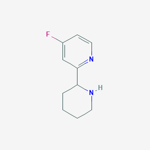 4-Fluoro-2-(piperidin-2-yl)pyridine