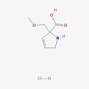 2-(methoxymethyl)-2,5-dihydro-1H-pyrrole-2-carboxylicacidhydrochloride