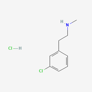 molecular formula C9H13Cl2N B15309705 [2-(3-Chlorophenyl)ethyl](methyl)amine hydrochloride 