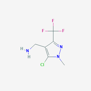 5-Chloro-1-methyl-3-(trifluoromethyl)-1H-pyrazole-4-methanamine