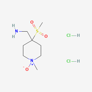 4-(Aminomethyl)-1-methyl-4-(methylsulfonyl)piperidine 1-oxide dihydrochloride