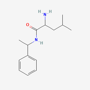 2-amino-4-methyl-N-(1-phenylethyl)pentanamide