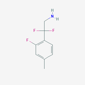 2,2-Difluoro-2-(2-fluoro-4-methylphenyl)ethan-1-amine