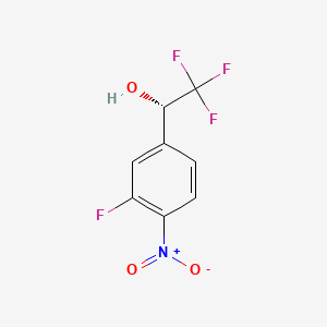 (S)-2,2,2-Trifluoro-1-(3-fluoro-4-nitrophenyl)ethan-1-ol