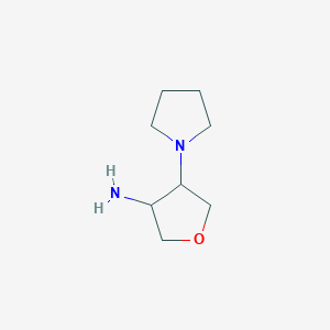 4-(Pyrrolidin-1-YL)oxolan-3-amine