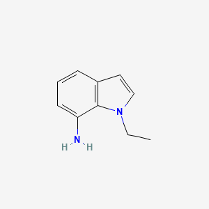 molecular formula C10H12N2 B15309815 1-Ethyl-1H-indol-7-amine 