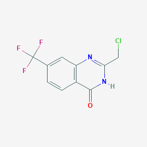 molecular formula C10H6ClF3N2O B1530983 2-(chloromethyl)-7-(trifluoromethyl)quinazolin-4(3H)-one CAS No. 730976-60-0