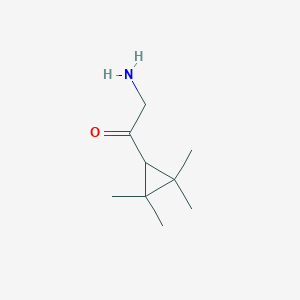 molecular formula C9H17NO B15309846 2-Amino-1-(2,2,3,3-tetramethylcyclopropyl)ethan-1-one 