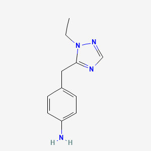 4-((1-Ethyl-1h-1,2,4-triazol-5-yl)methyl)aniline