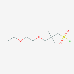 3-(2-Ethoxyethoxy)-2,2-dimethylpropane-1-sulfonyl chloride