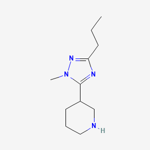 3-(1-Methyl-3-propyl-1h-1,2,4-triazol-5-yl)piperidine