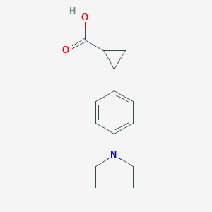 2-(4-(Diethylamino)phenyl)cyclopropane-1-carboxylic acid