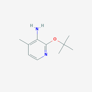 molecular formula C10H16N2O B15309922 2-(Tert-butoxy)-4-methylpyridin-3-amine 