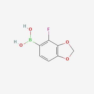 molecular formula C7H6BFO4 B1530996 2-Fluoro-3,4-methylenedioxyphenylboronic acid CAS No. 943830-75-9