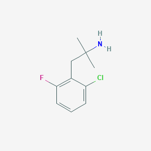 1-(2-Chloro-6-fluorophenyl)-2-methylpropan-2-amine