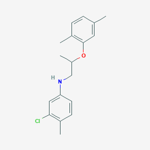 molecular formula C18H22ClNO B1530997 3-Chloro-N-[2-(2,5-dimethylphenoxy)propyl]-4-methylaniline CAS No. 1040681-55-7