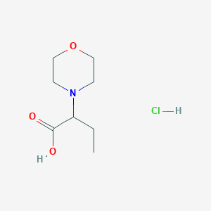 molecular formula C8H16ClNO3 B1530998 2-Morpholin-4-YL-butyric acid hydrochloride CAS No. 90205-53-1