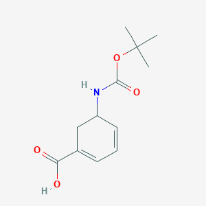 molecular formula C12H17NO4 B1530999 Boc-5-amino-1,3-cyclohexadiene-1-carboxylic acid CAS No. 59556-15-9