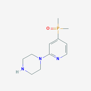 1-[4-(Dimethylphosphoryl)pyridin-2-yl]piperazine