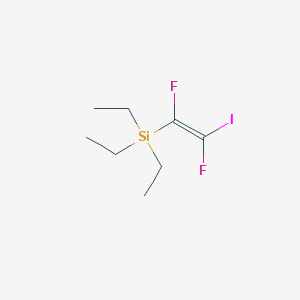 [(1E)-1,2-difluoro-2-iodoethenyl]triethylsilane