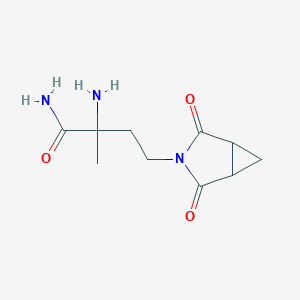 2-Amino-4-(2,4-dioxo-3-azabicyclo[3.1.0]hexan-3-yl)-2-methylbutanamide